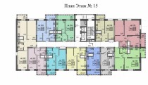 Продажа 1-комн. квартира, 25 м², 15/16 этаж — планировка 1