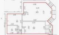 Продажа 1-комн. квартира, 51 м², 3/8 этаж — планировка 1